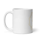 Fuck Gender Roles White glossy mug