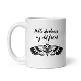 Hello Darkness My Old Friend White glossy mug