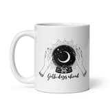 Goth Days Ahead White glossy mug