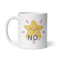 No. Cute Kawaii Star White glossy mug