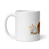 Move At Your Own Pace White glossy mug