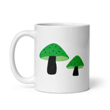 Aromantic Pride Mushrooms White glossy mug