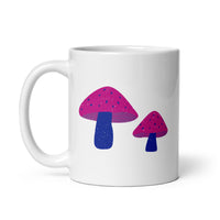 Bisexual Pride Mushrooms White glossy mug