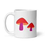 Lesbian Pride Mushrooms White glossy mug