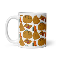 Fall Weather White glossy mug