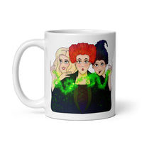 Hocus Sisters White glossy mug