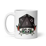 Well, Shit DND White glossy mug