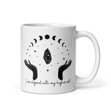 I Am Aligned With My Higher Self White glossy mug