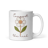 Compost The Rich White glossy mug