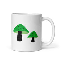 Aromantic Pride Mushrooms White glossy mug