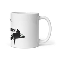 Orcas Eat The Rich White glossy mug