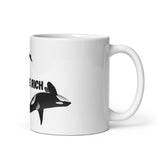 Orcas Eat The Rich White glossy mug