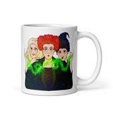 Hocus Sisters White glossy mug