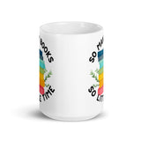 So Many Books So Little Time White glossy mug