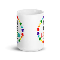 You Are Loved White glossy mug