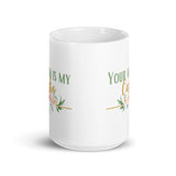 You Mom Is My Cardio White glossy mug