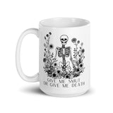 Give Me Smut Or Give Me Death White glossy mug