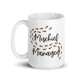 Mischief Managed White glossy mug