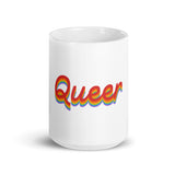 Queer Pride White glossy mug