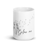 Blow Me White glossy mug