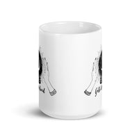 Goth Days Ahead White glossy mug