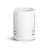 I Will Not Stress Over Things I Can’t Control White glossy mug