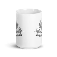 Books Are Magical White glossy mug