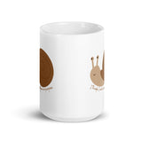 I Think I Will Cause Problems On Purpose Snail White glossy mug