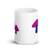 Bisexual Pride Mushrooms White glossy mug