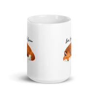 Live, Laugh, Lucien White glossy mug