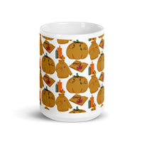 Fall Weather White glossy mug