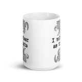 I Volunteer As Tribute Tentacles White glossy mug