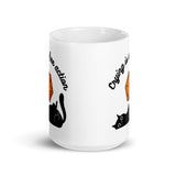 Crying Is A Free Action DND White glossy mug