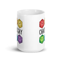 Chaotic Gay DND White glossy mug