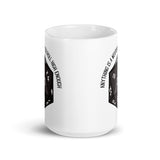 Anything Is A Weapon If You Roll High Enough DND White glossy mug