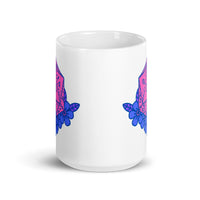 D20 White glossy mug