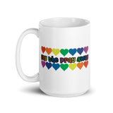 Gay The Pray Away White glossy mug