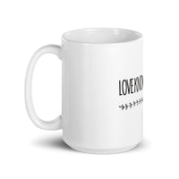 Love Knows No Gender White glossy mug