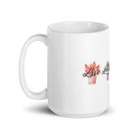 Love Laugh Lesbian White glossy mug