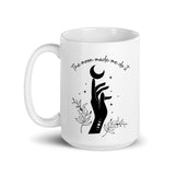 The Moon Made Me Do It White glossy mug