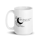 We’re Happy Free Confused And Lonely At The Same Time White glossy mug