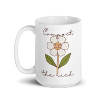 Compost The Rich White glossy mug