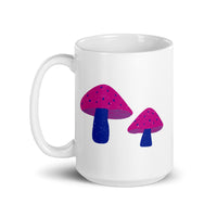 Bisexual Pride Mushrooms White glossy mug