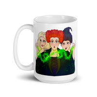 Hocus Sisters White glossy mug