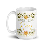 Sweet Like Honey White glossy mug