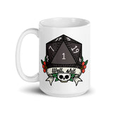 Well, Shit DND White glossy mug