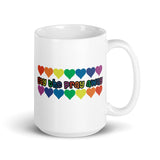 Gay The Pray Away White glossy mug