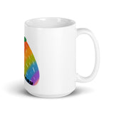 Berry Gay White glossy mug