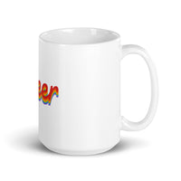 Queer Pride White glossy mug