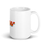 Queer Pride White glossy mug